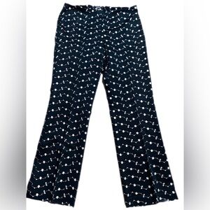 KAREN KANE LIFESTYLE 
Piper Ankle Floral Embroidered Pants NWOT sz 10